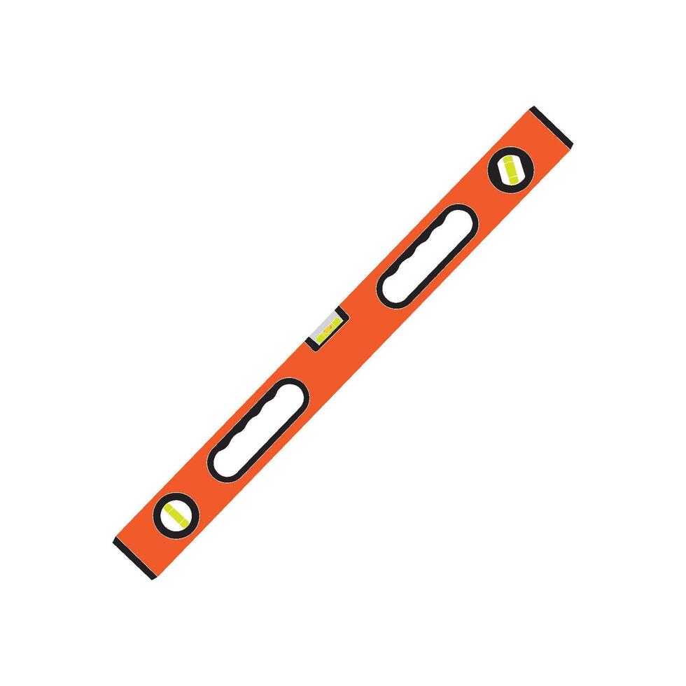 Construction level ruler icon vector