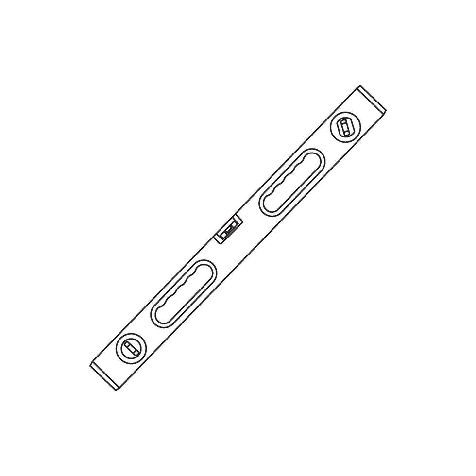 Construction level ruler icon vector