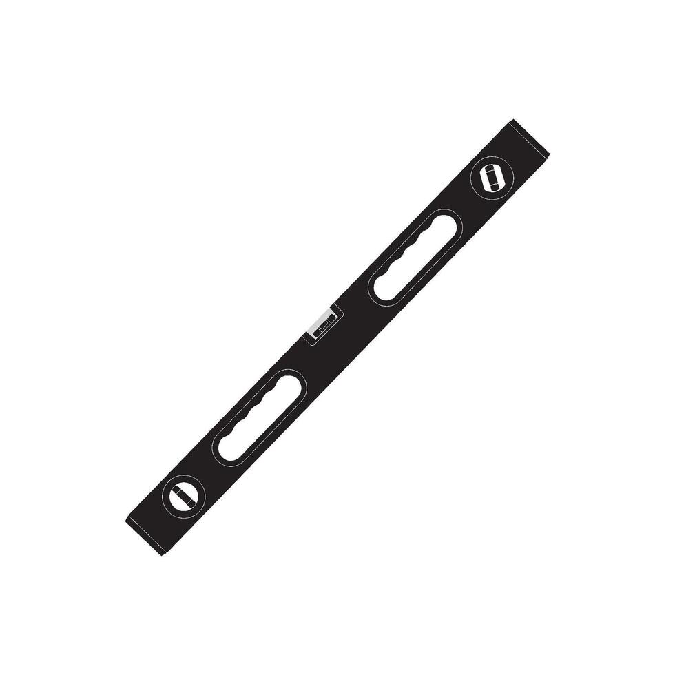 Construction level ruler icon vector