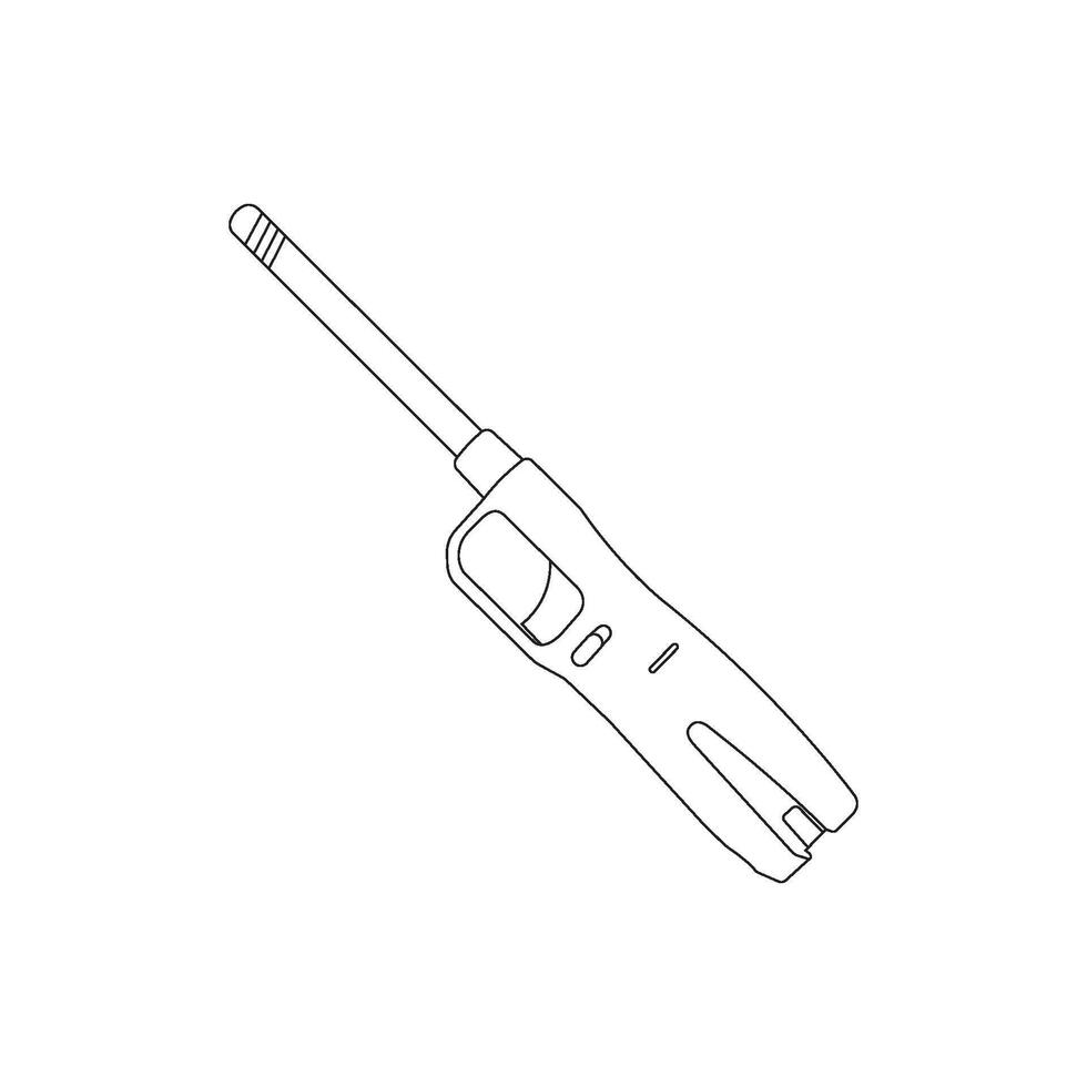 lighter or torch icon vector