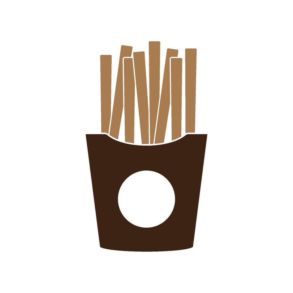 Potato stick icon vector
