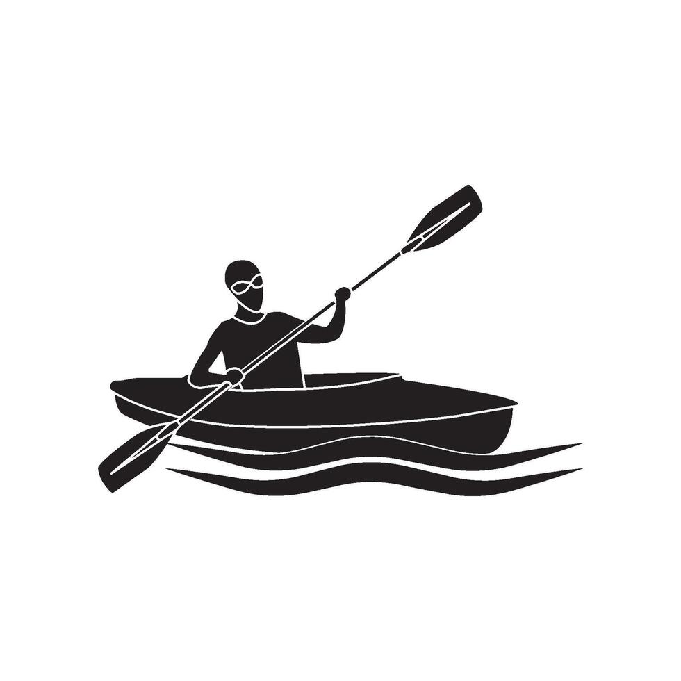 kayak sport logo vector