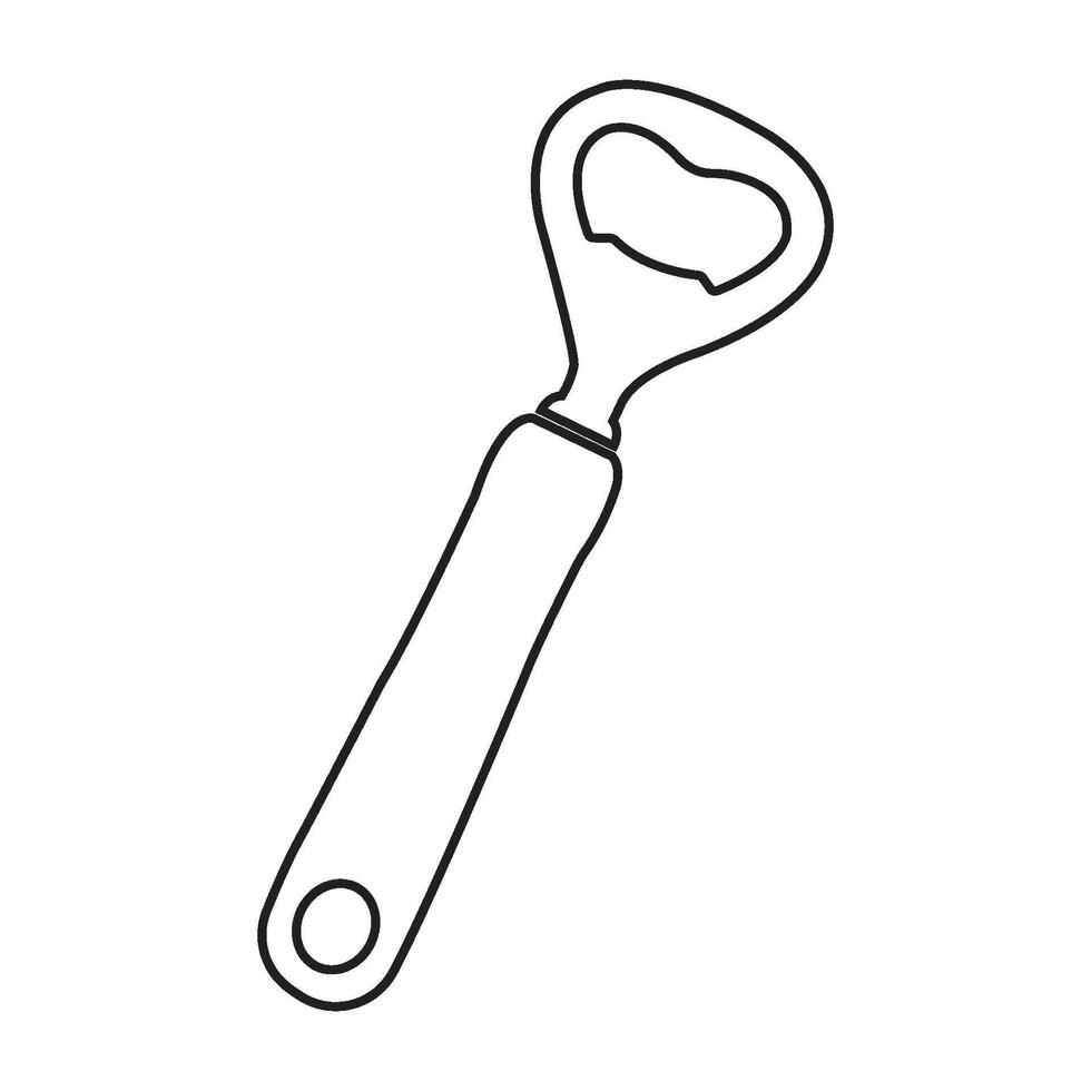 bottle opener icon vector