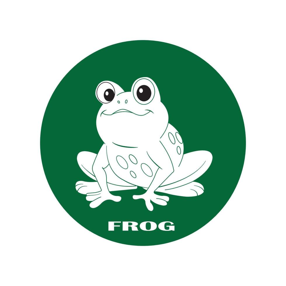 Frog icon design vector