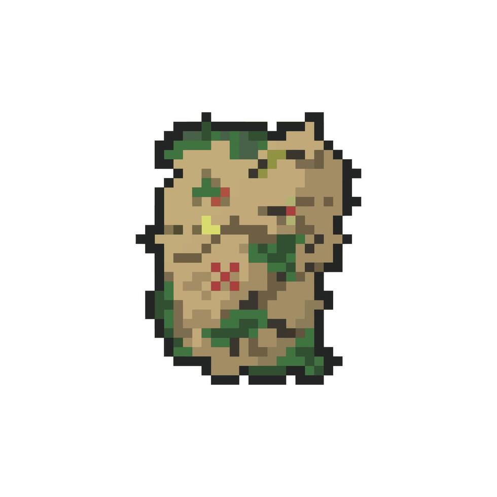 map pixel art for dynamic digital projects and designs. vector