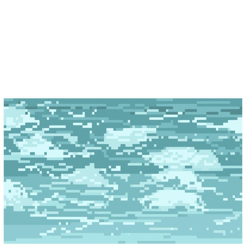 sea background pixel art for dynamic digital projects and designs. vector