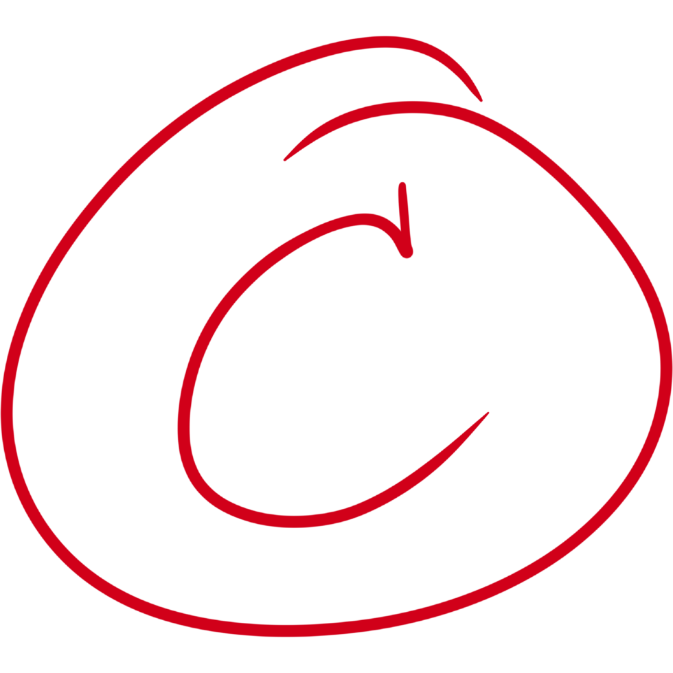 Grade results set. Hand drawn grade in red circle. png