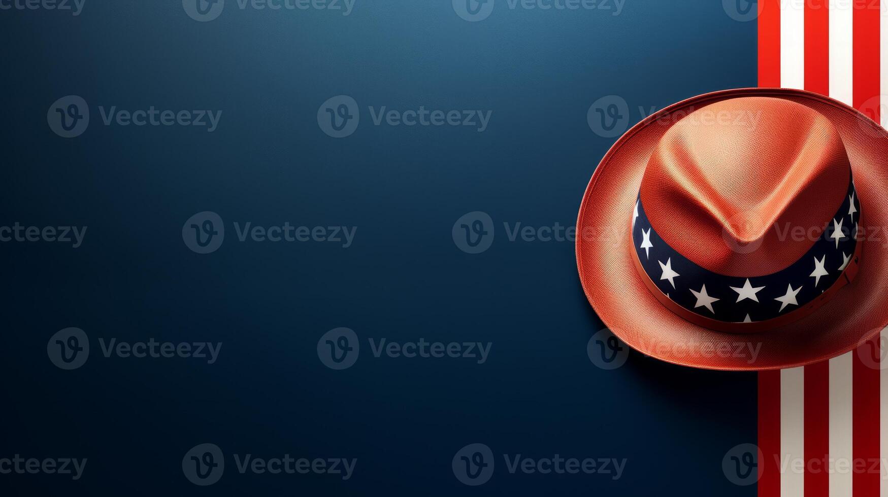 Festive background for American Independence Day. Neural network photo