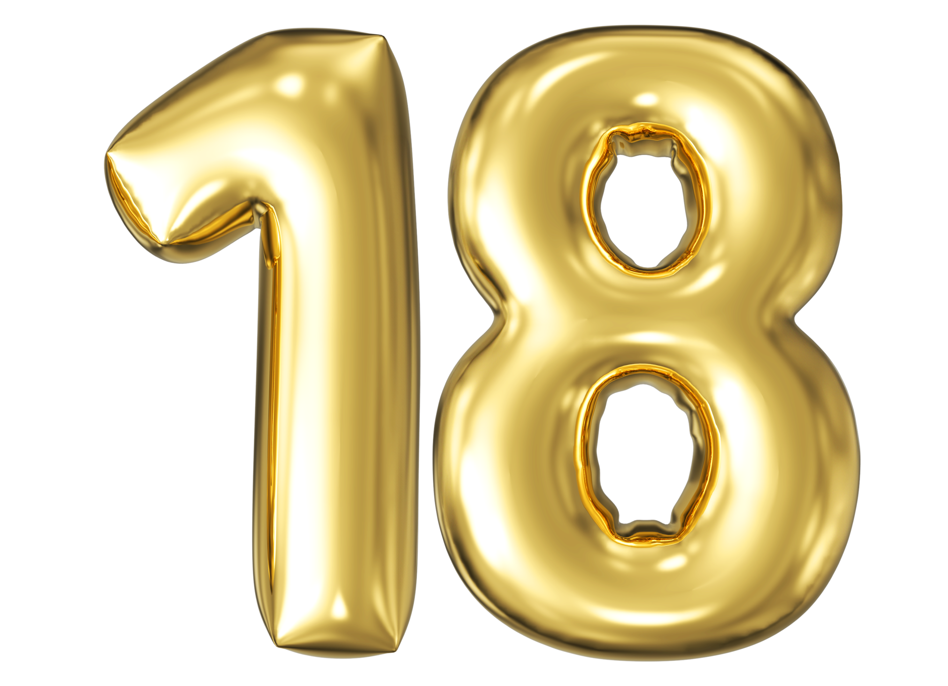 18 Month Calendar number 18 Generic Color Fill Icon