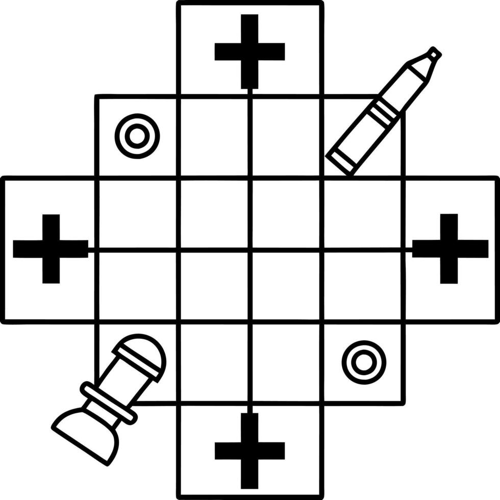 Cosmetic element outline for coloring pages. Cosmetics Easy Coloring Book vector