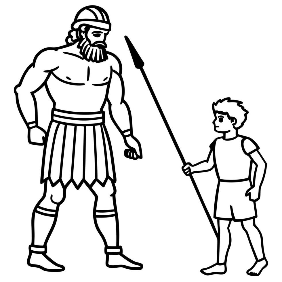 Bible stories coloring pages for kids book vector