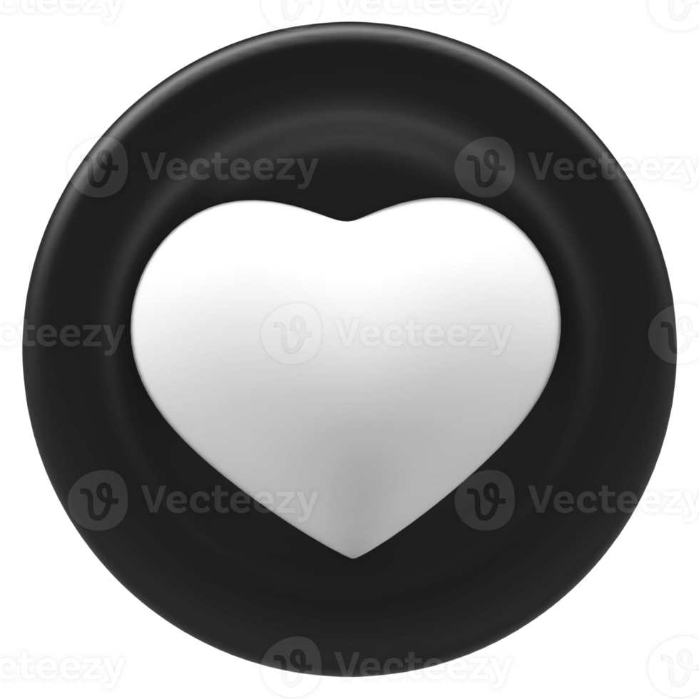 3D Love - 3D Heart png
