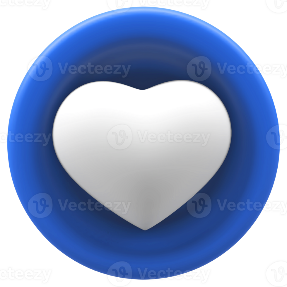 3D Love - 3D Heart png