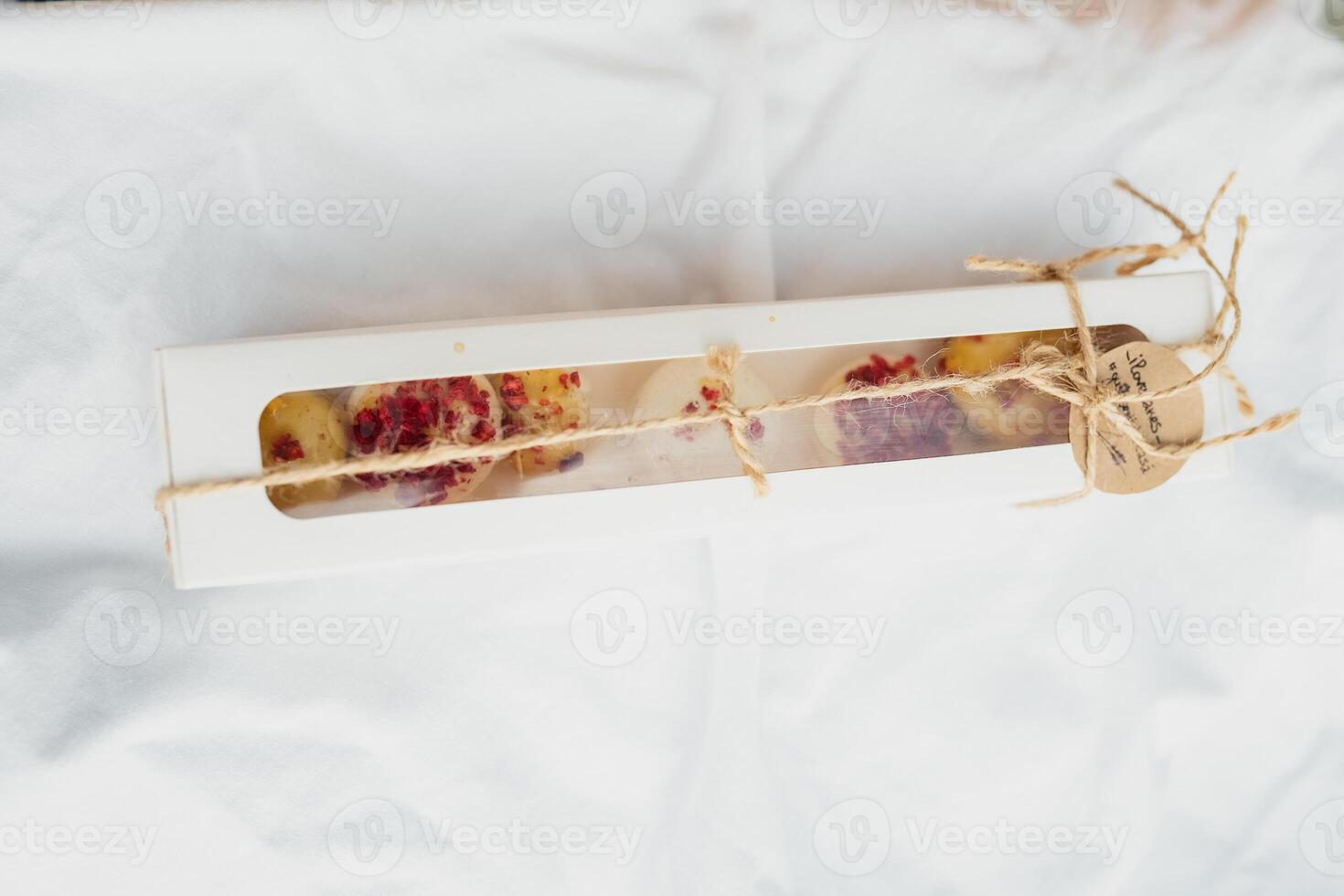 Sweet Berry Delight A box of cookies adorned with fresh photo