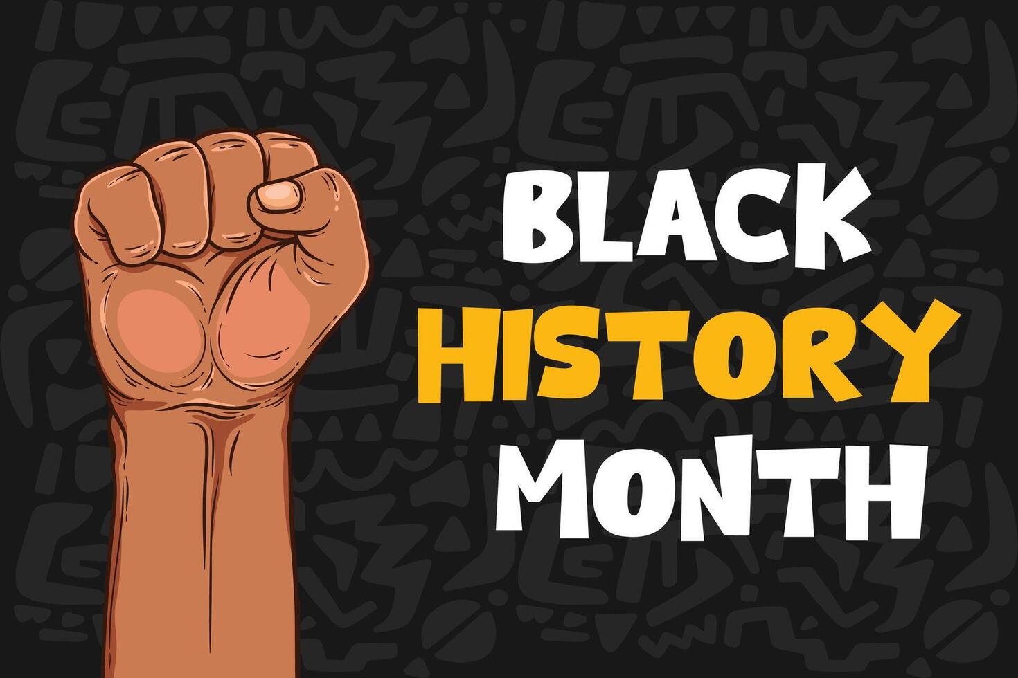 Black history month. African American history celebration design. vector