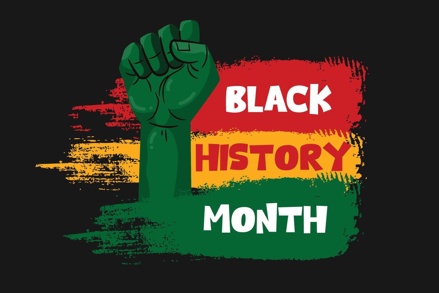 Black history month. African American history celebration design. vector