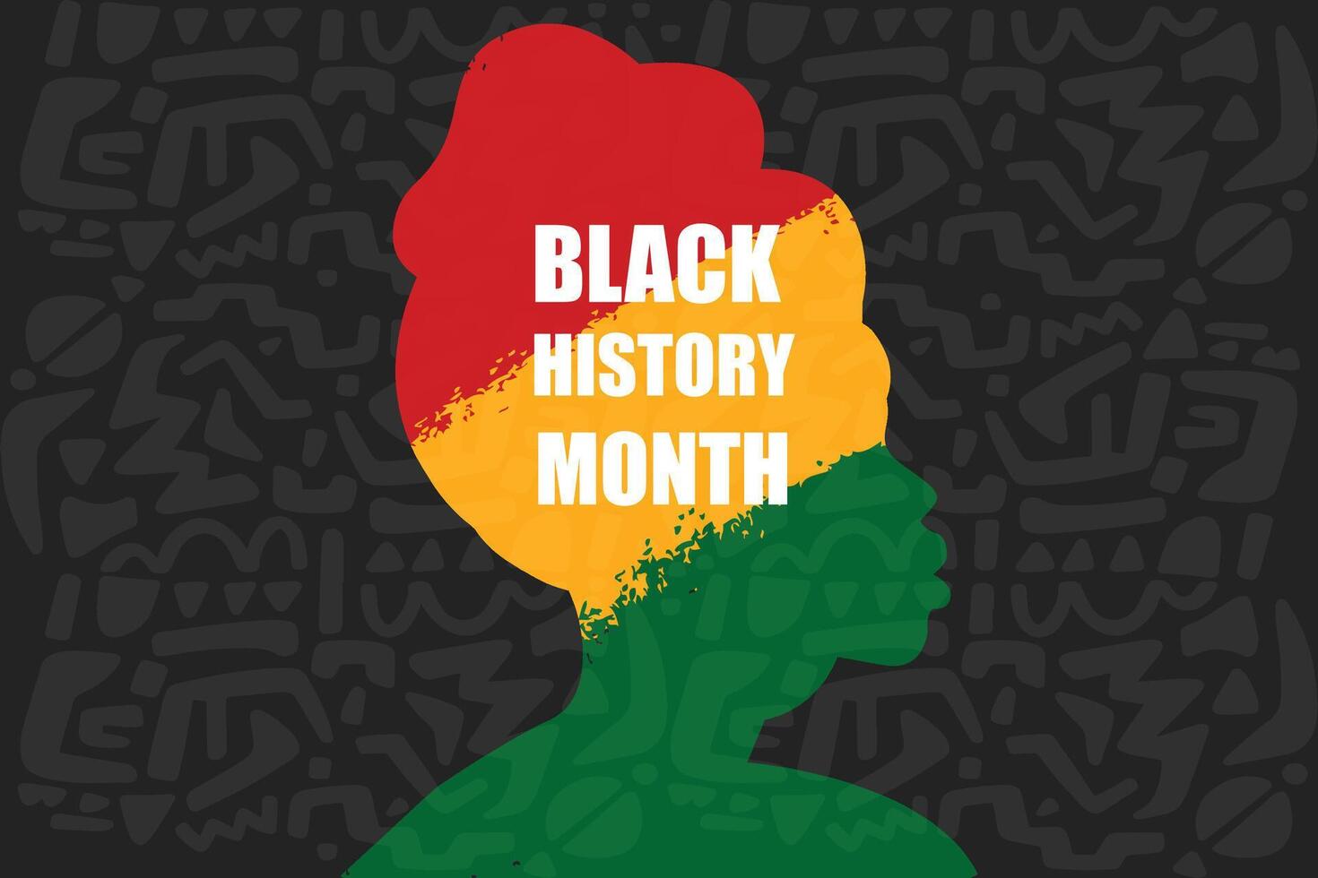 Black history month. African American history celebration design. vector