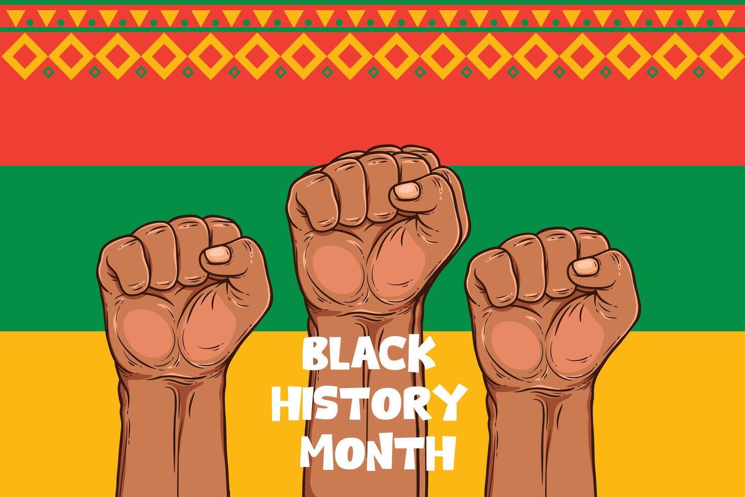 Black history month. African American history celebration design. vector