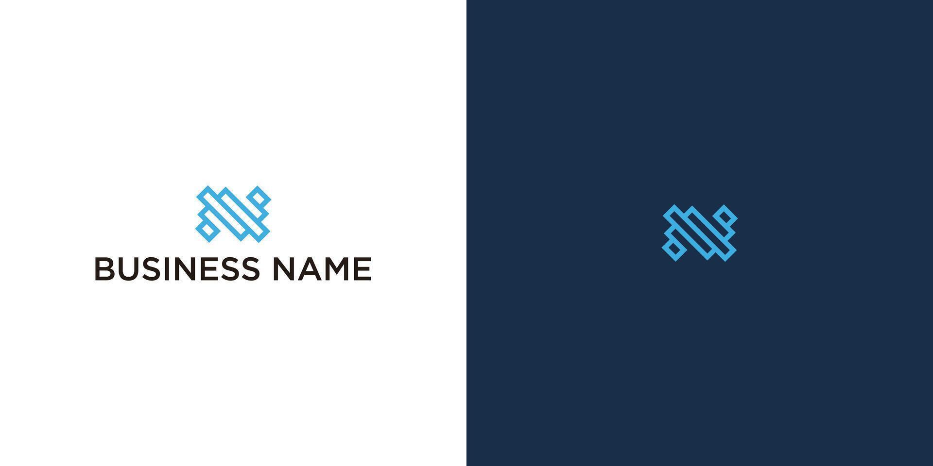 Stylish Initial Letter N Logo for Business Branding vector
