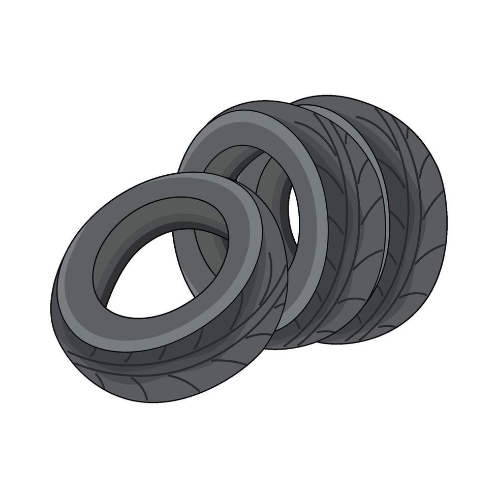 illustration of tire vector