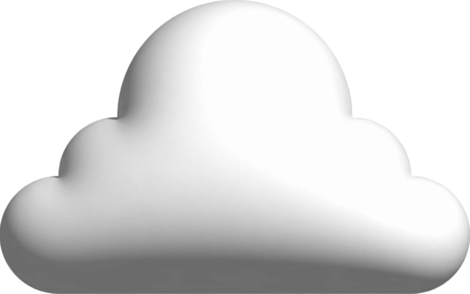 3d icon white cloud png