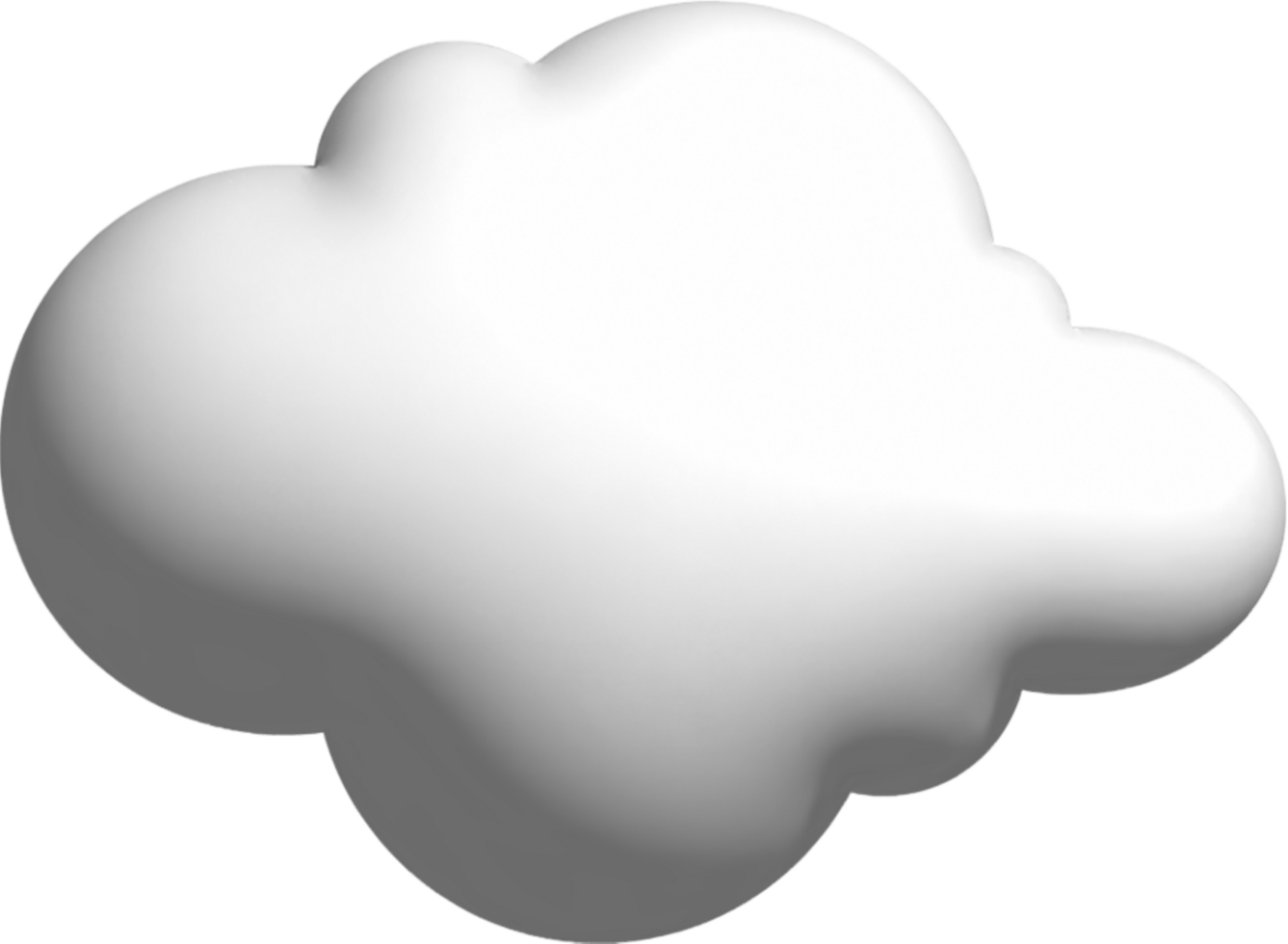 3d icon white cloud png
