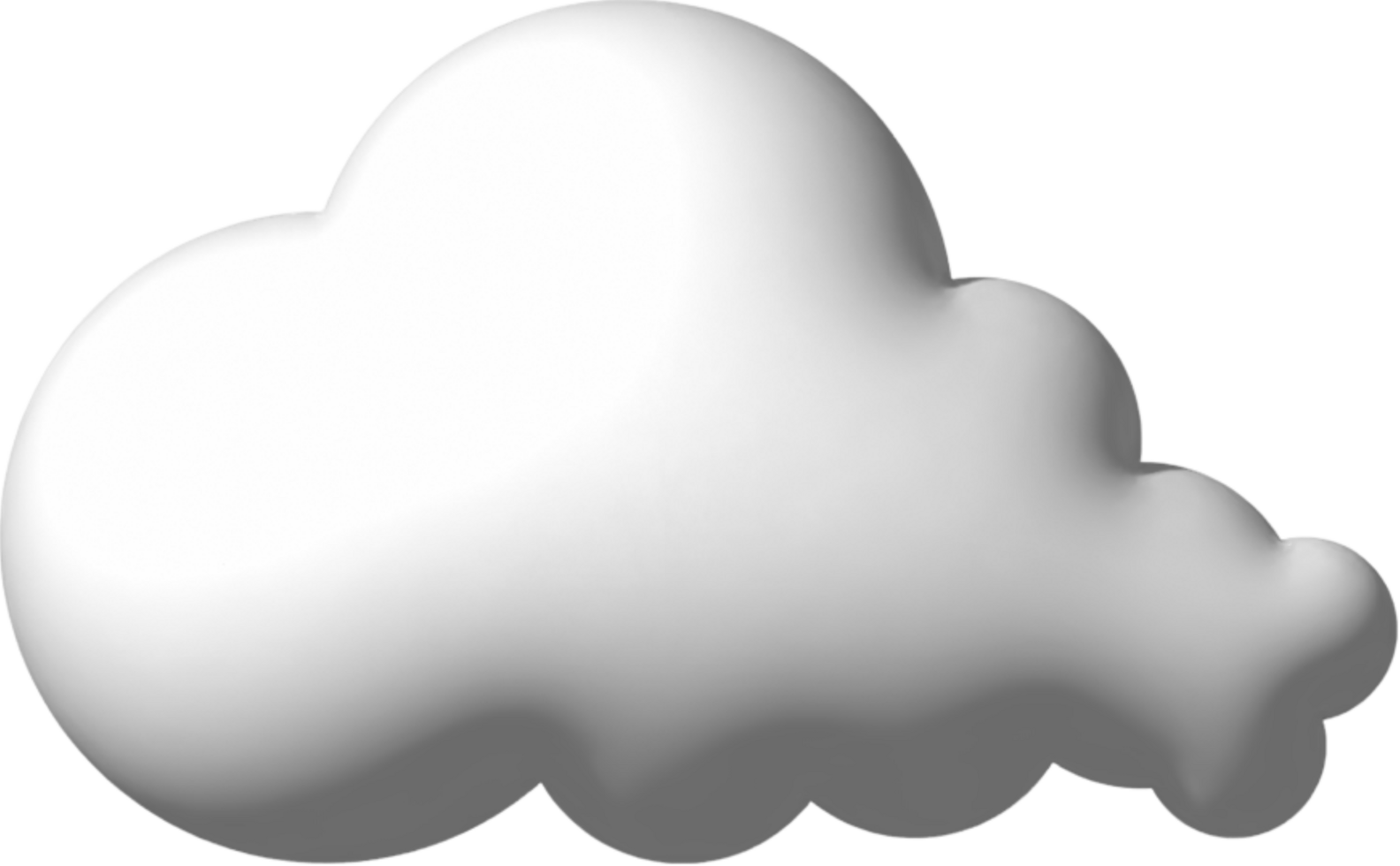 3d icon white cloud png