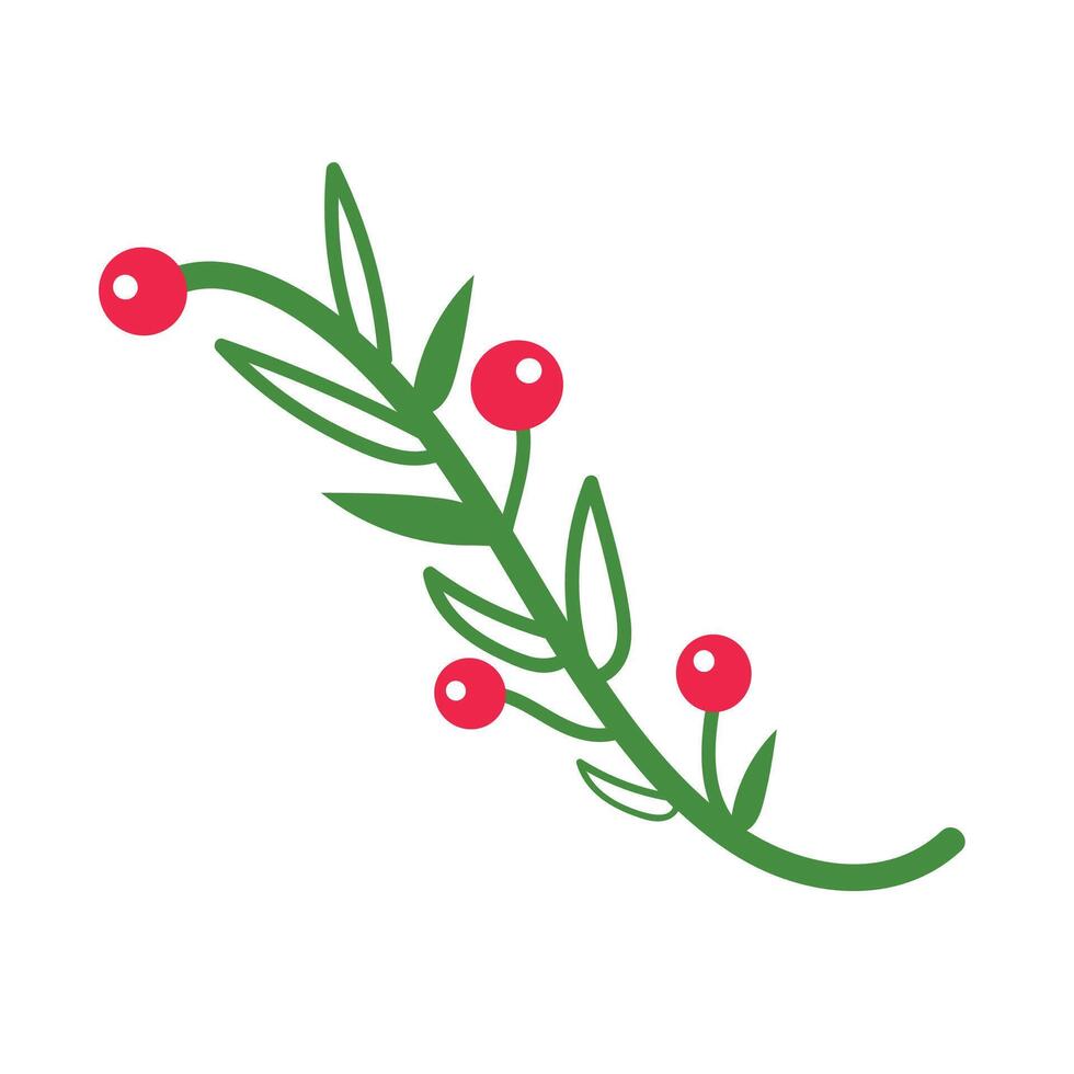 Holly leaf for Christmas decoration vector
