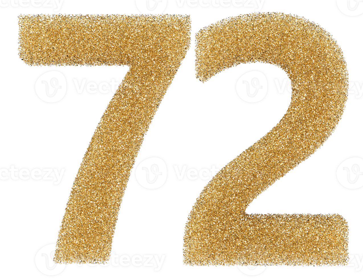 Number 72 golden glitter 46599596 PNG Number 72 golden glitter 46599596 PNG