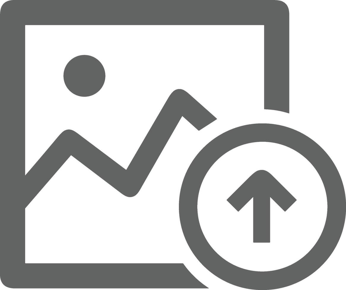 Upload icon symbol image vector
