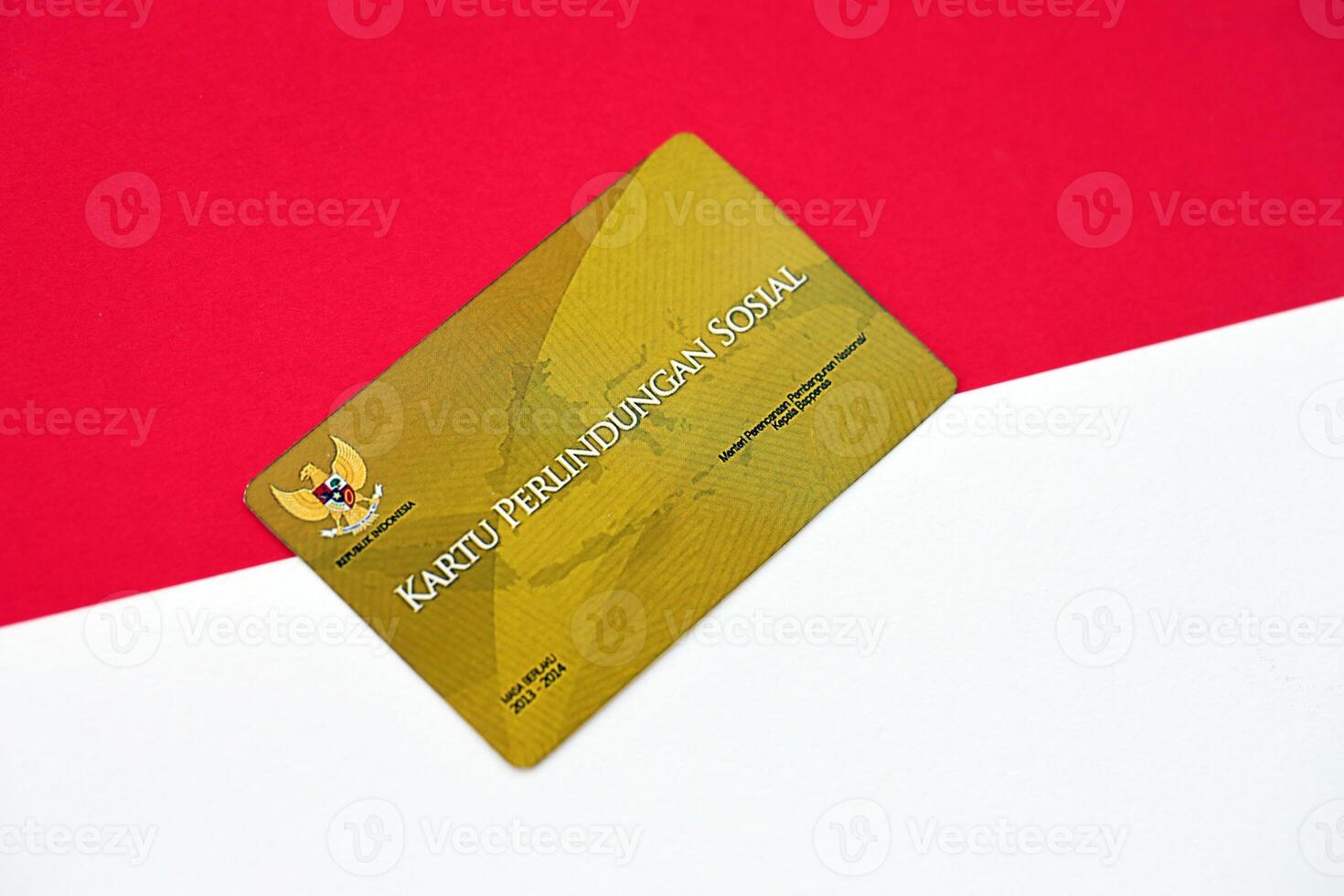 Indonesian golden social security card originally called Kartu perlindungan sosial photo