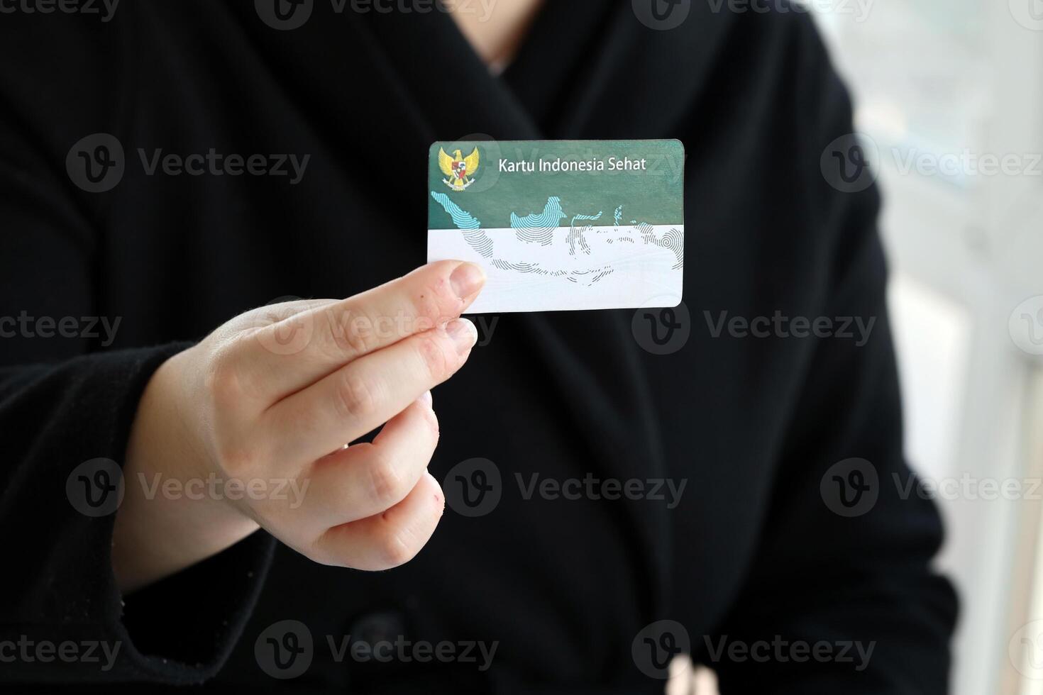 Indonesian KIS Healthy Indonesia card for medical insurance originally called Kartu indonesia sehat photo