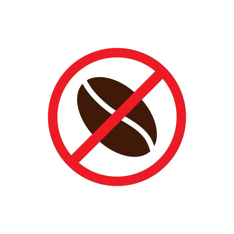 Non caffeine silhouette icon. . vector