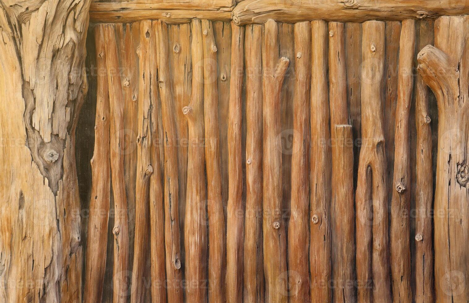 Brown wood texture background coming from natural tree. The wooden panel has a beautiful dark pattern, fence texture photo