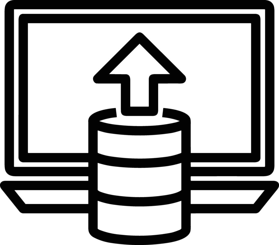 Upload icon symbol image vector