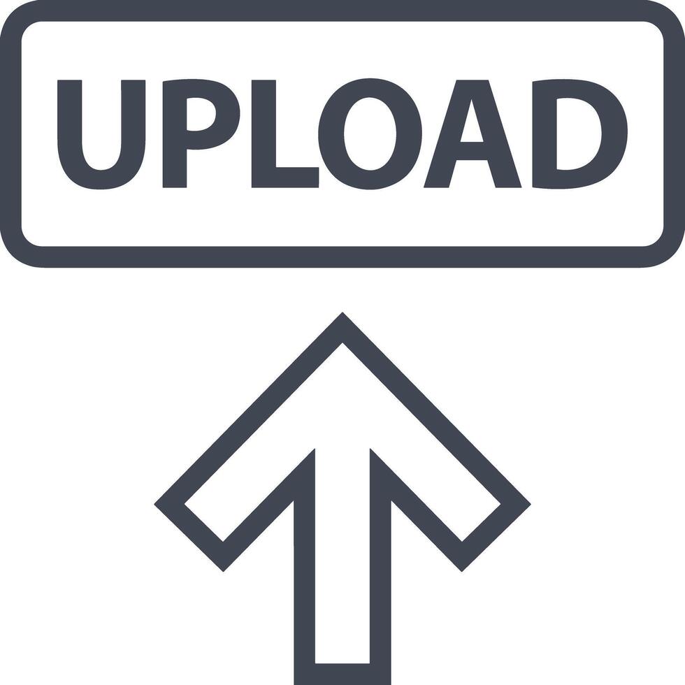 Upload icon symbol image vector