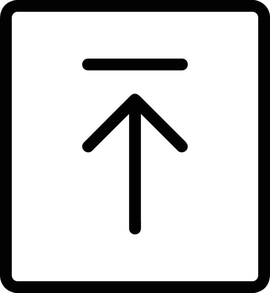 subir icono símbolo imagen vector