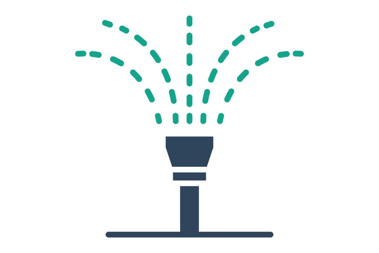 sprinkler icon. icon related to durability. solid icon style. watering elements illustration vector