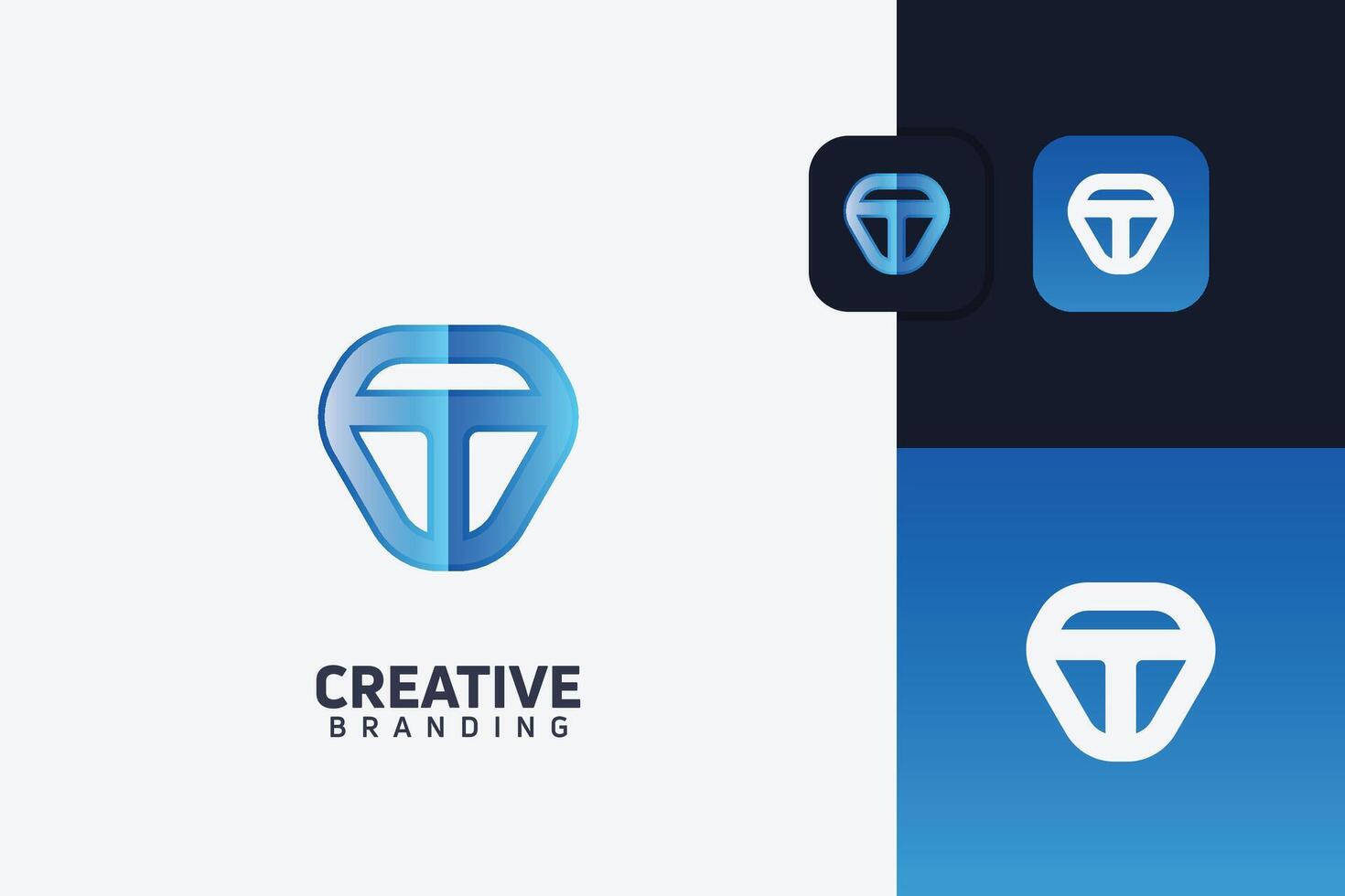 T Letter Trademark Brand Logo vector
