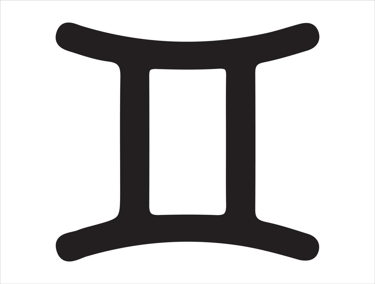 Zodiac sign silhouette on white background vector