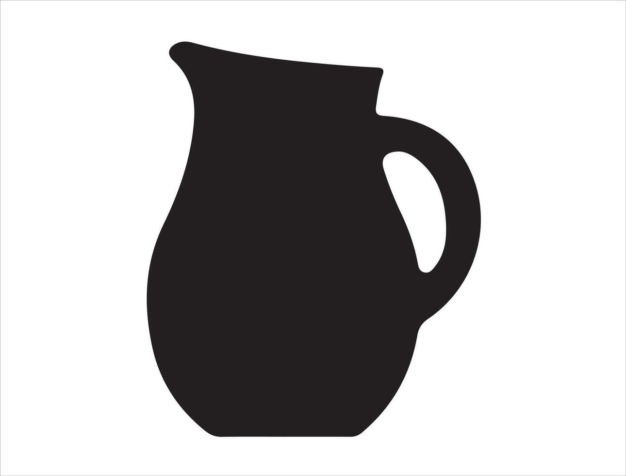 Pitcher silhouette on white background vector