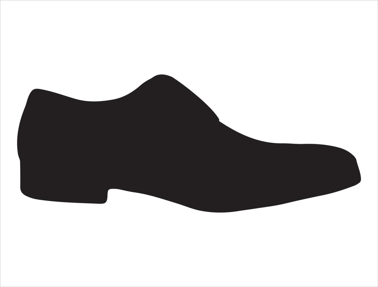Shoe silhouette on white background vector
