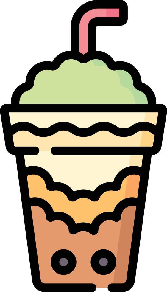 bubble tea illustration design vector