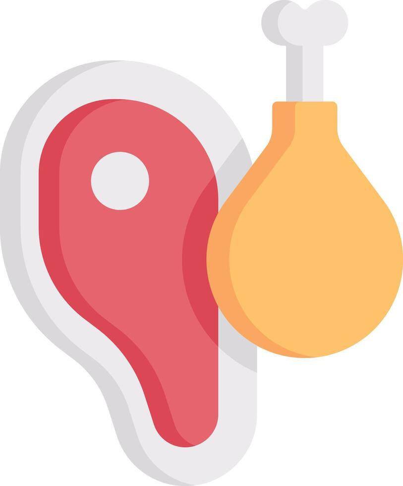 meat illustration design vector