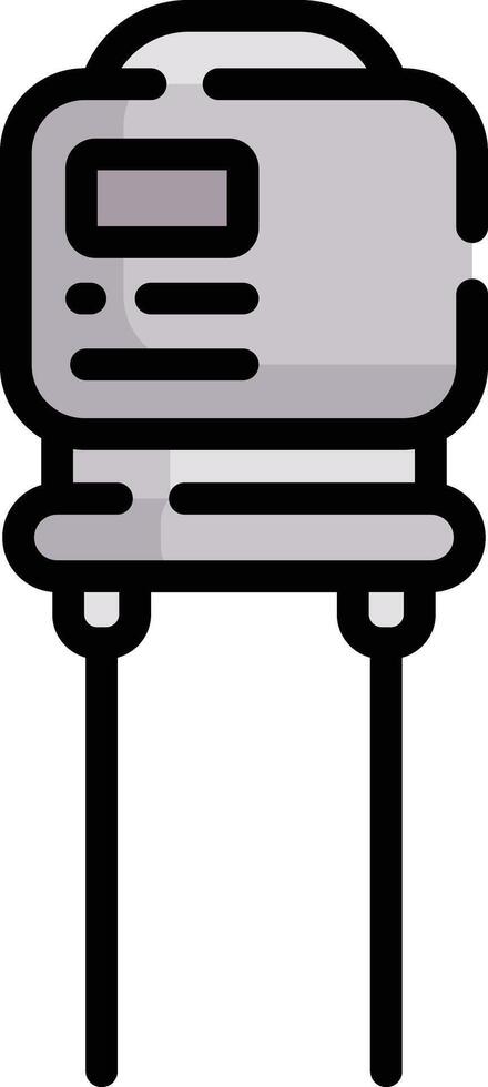 capacitor illustration design vector
