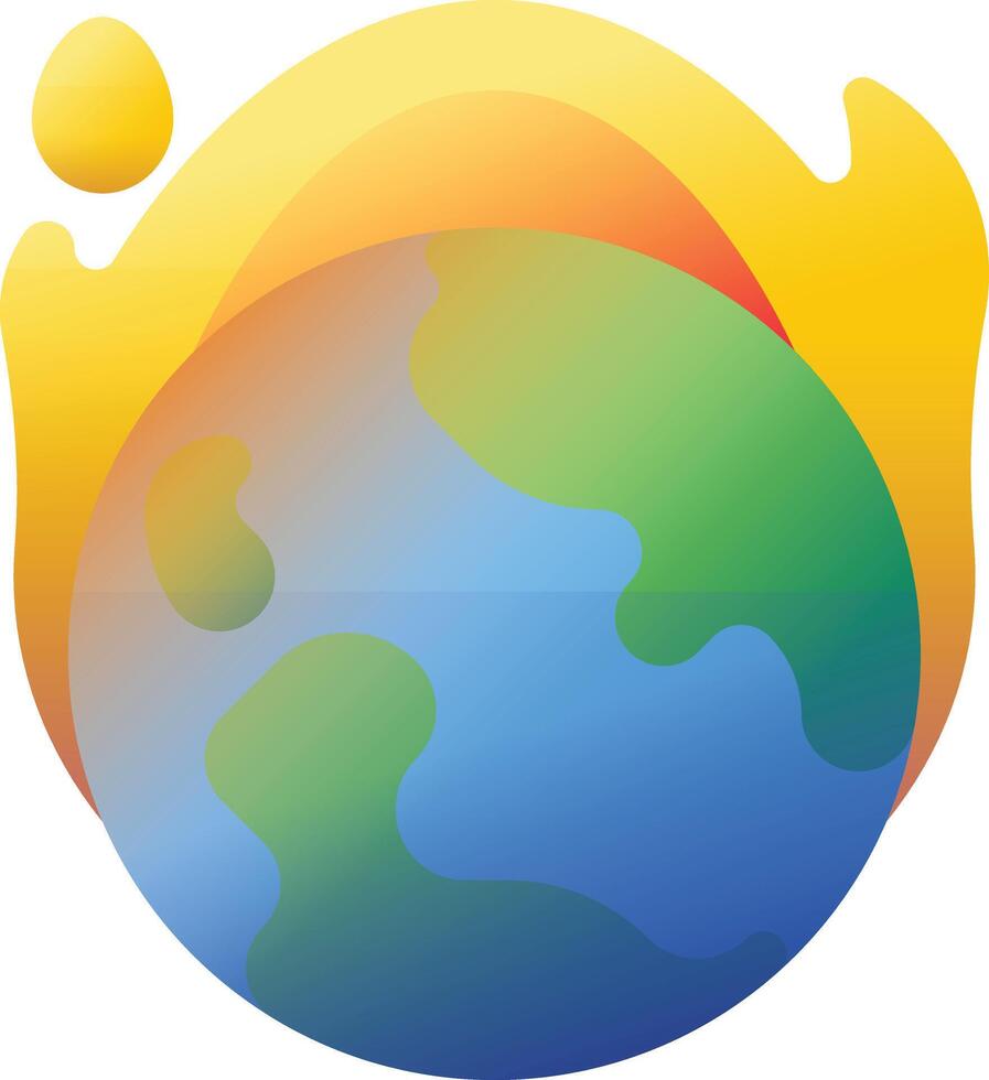 earth illustration design vector