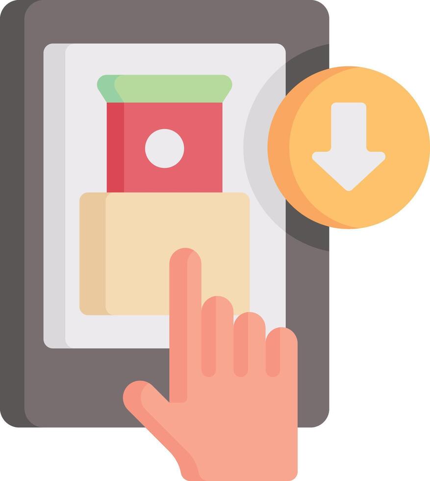 online shopping illustration design vector