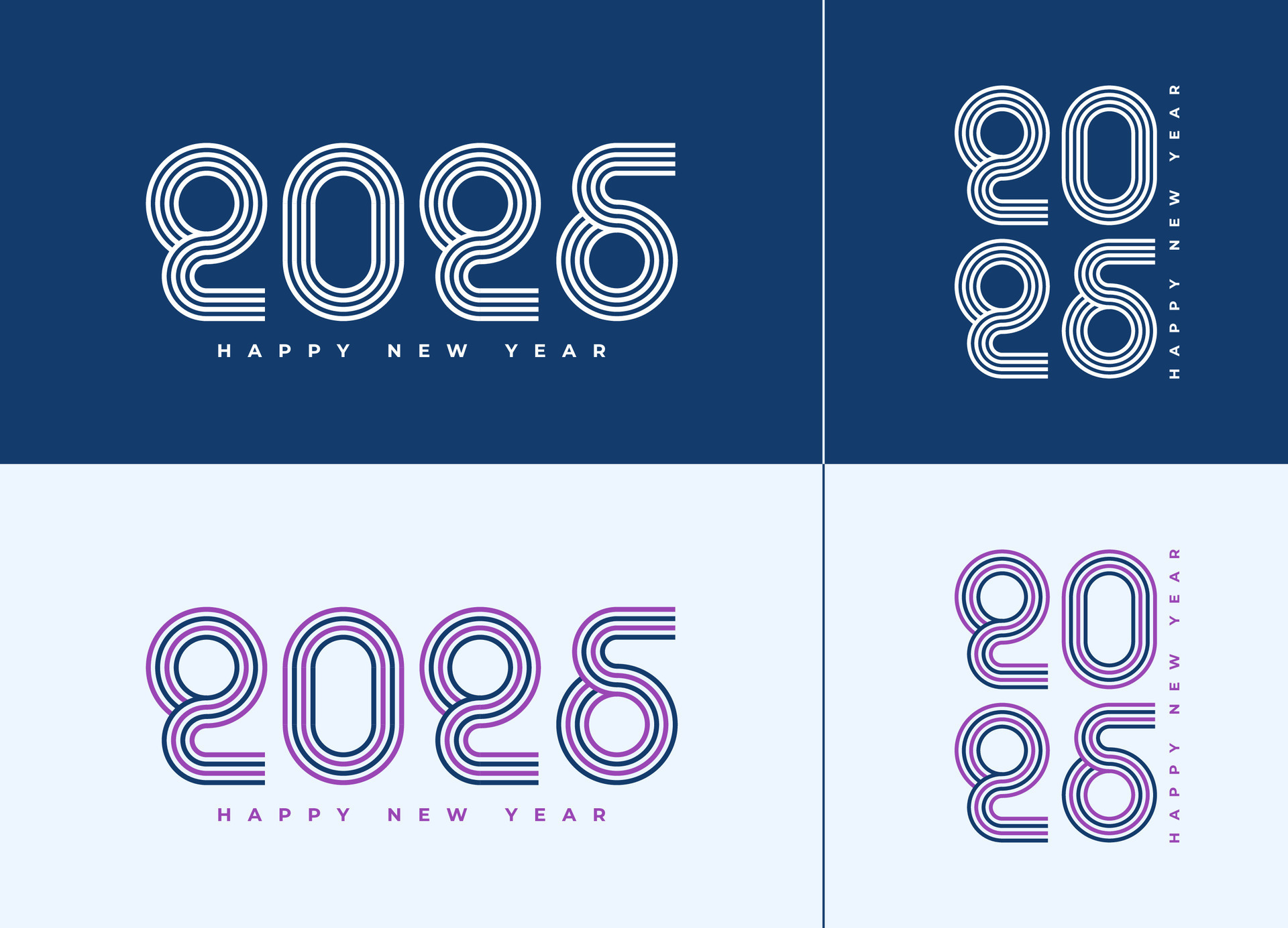 Design the logo text Happy New Year 2025. Cover the business diary for 2025 with a wish