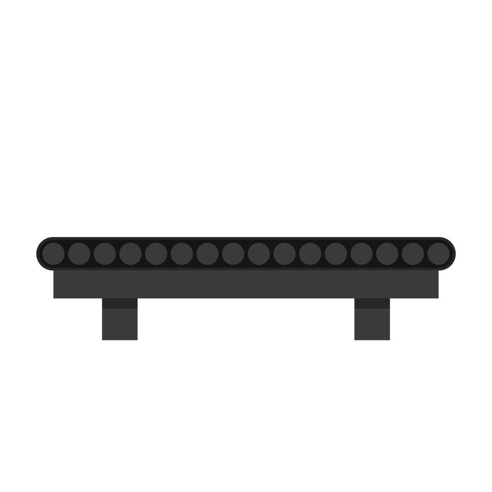 Conveyor belt . Conveyor belt on white background. vector