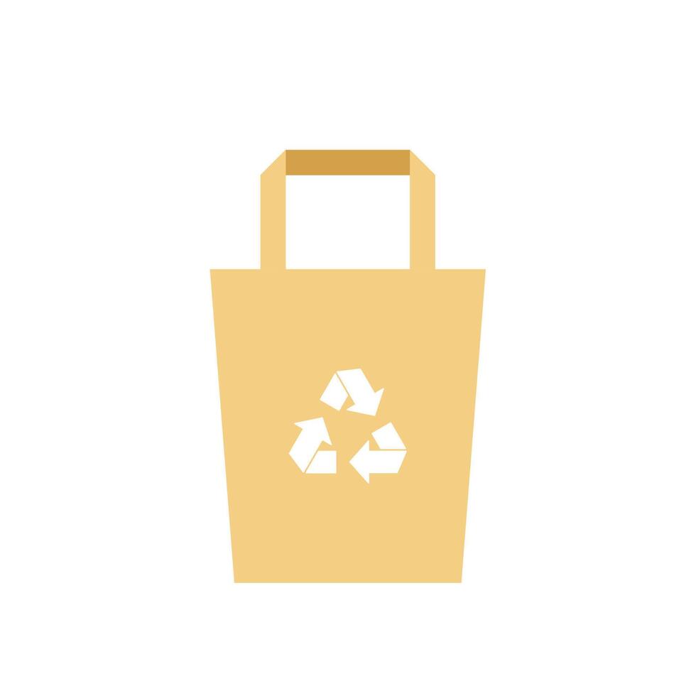 Paper bag . Paper bag on white background. vector